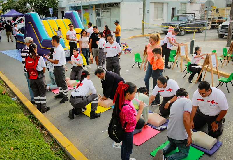 Cruz Roja Mexicana difunde la capacitación en Primeros Auxiliios
