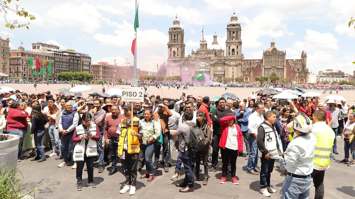 Alerta sísmica moviliza a toda la CDMX en el Segundo Simulacro Nacional 2025