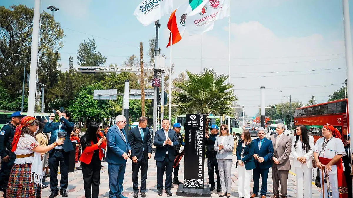 Inauguran en GAM el “Paseo de la Fraternidad”, un llamado a la unidad en Latinoamérica