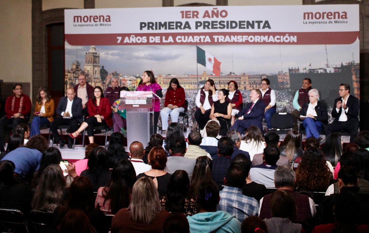 Morena cierra filas con la transformación a un año del gobierno de Sheinbaum