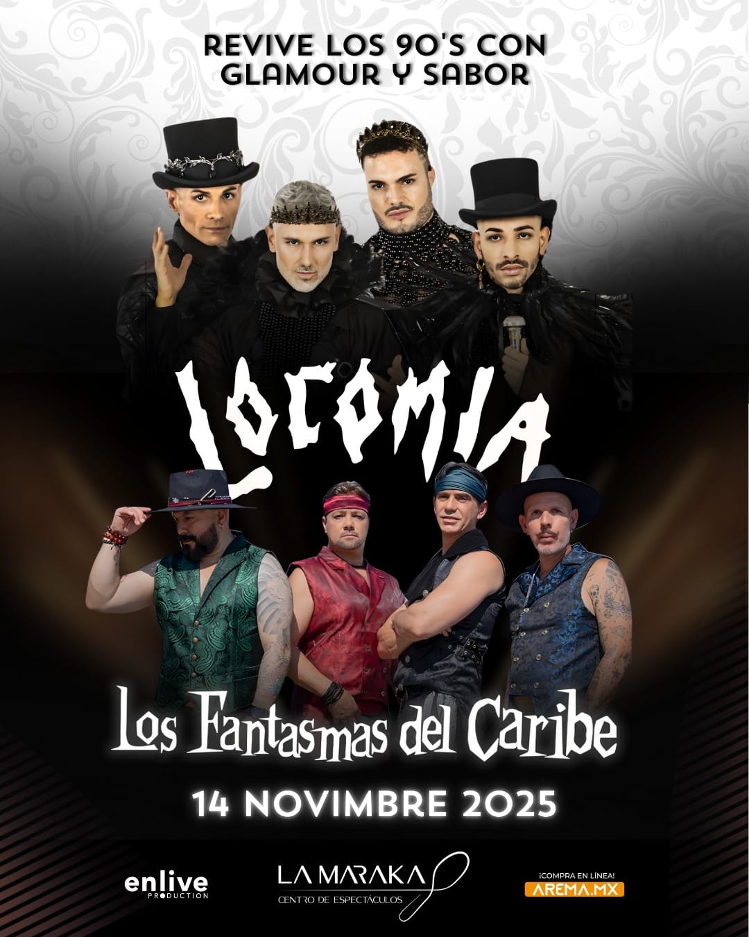 Locomía y Los Fantasmas del Caribe se presentarán en La Maraka