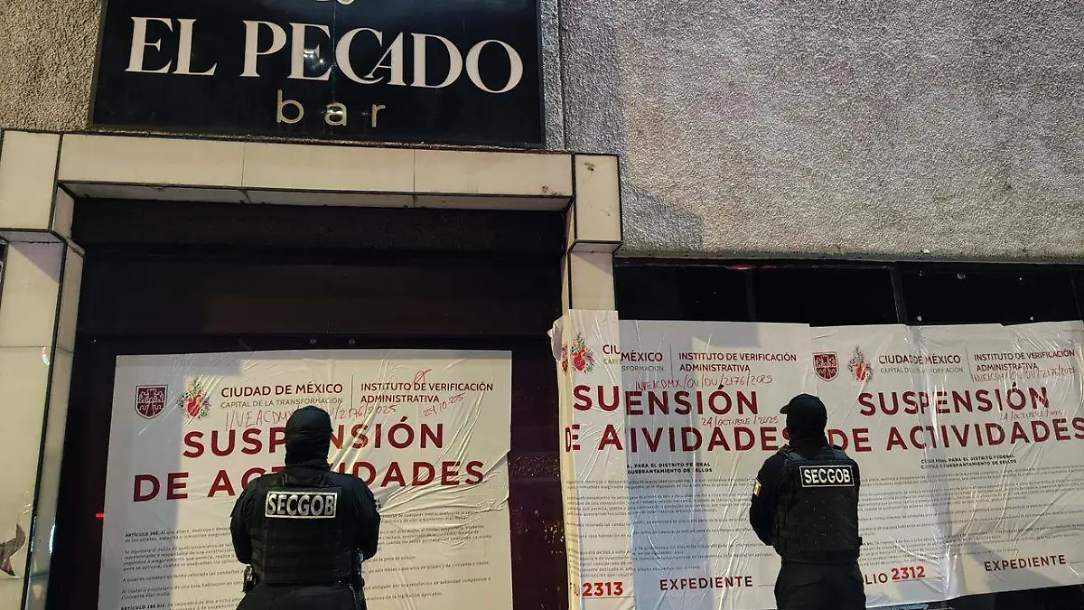 Suspenden cuatro antros por irregularidades en operativo nocturno en CDMX