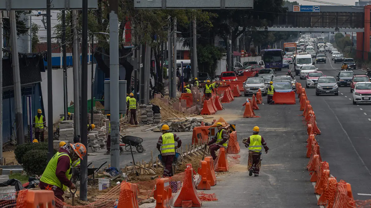 Retrasan obras en ciclovía de Tlalpan a 47 días de la entrega