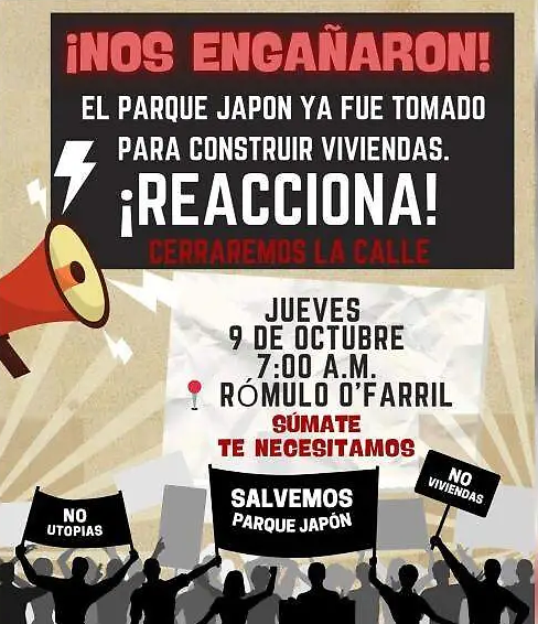 Vecinos denuncian ocupación del Parque Japón en Álvaro Obregón y convocan a manifestación