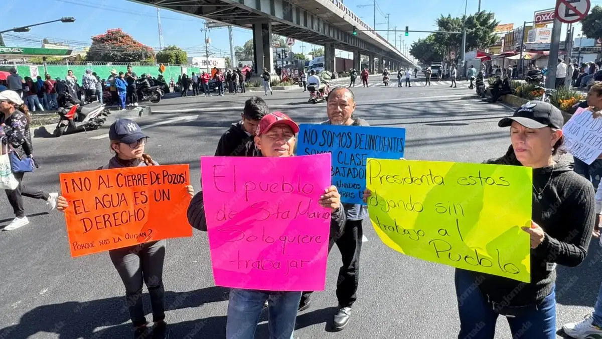 Protestan piperos por operativos de ‘huachicol’ de agua en Edomex