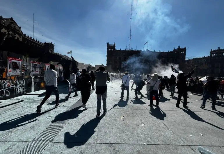 Condena Brugada hechos violentos en el Zócalo tras marcha de Generación Z