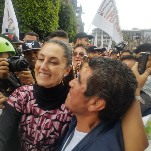 Comerciantes del Centro Histórico siguen apoyando a la presidenta, Claudia Sheinbaum, tras siete años de trans formación