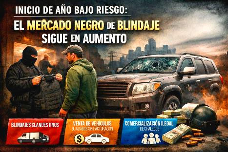 Locutores/ Rosalía Buaún/ Inicio de año bajo riesgo: El mercado negro de blindaje sigue en aumento.