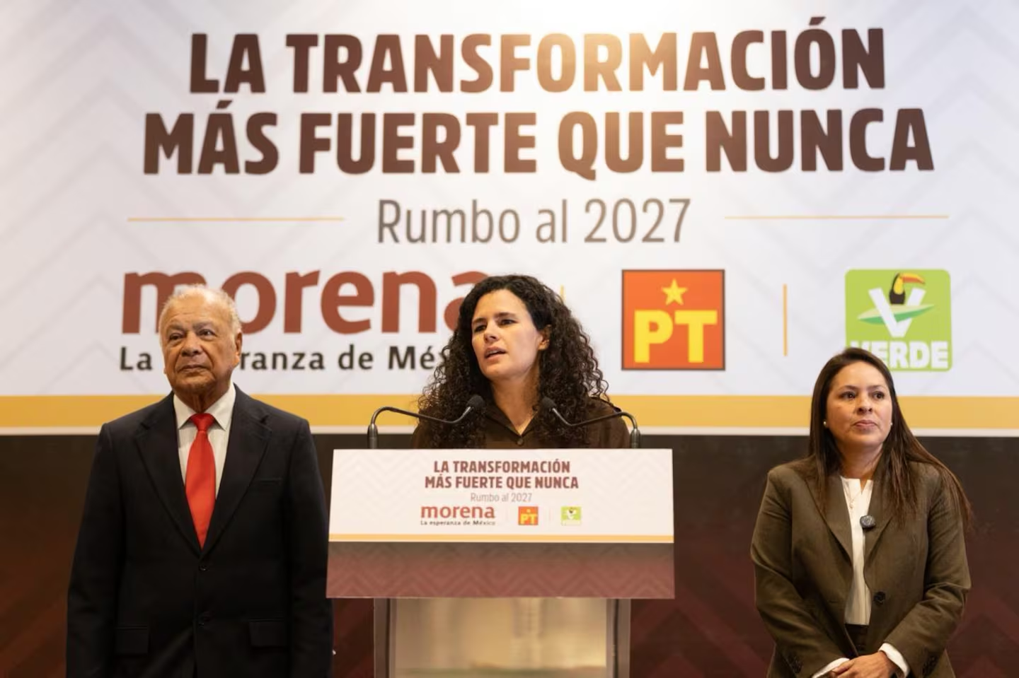 Refrendan Morena, PT y PVEM alianza rumbo al 2027
