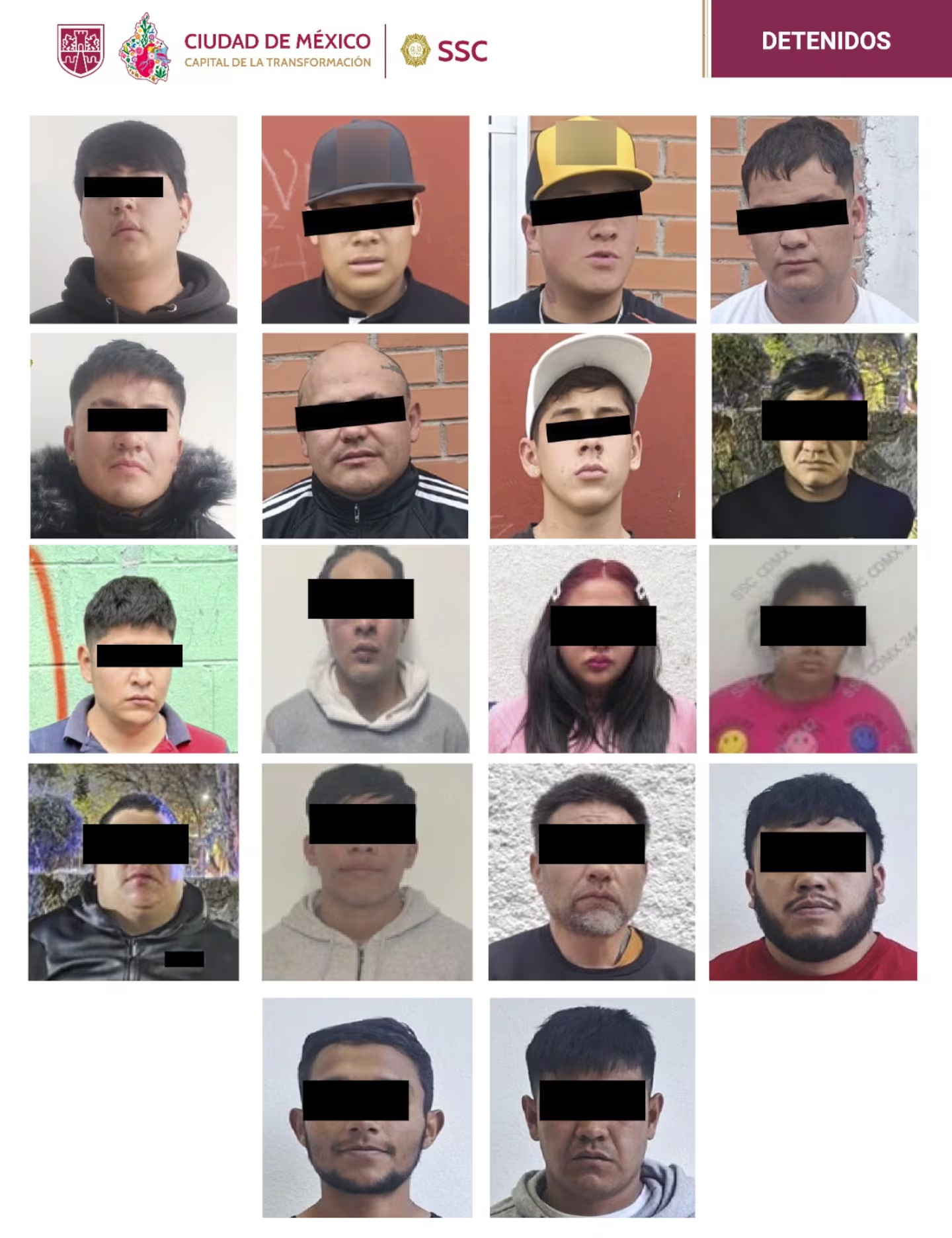 Se detuvieron a 24 extorsionadores en enero en ÁO, Cuauhtémoc, BJ, Tlalpan, Iztapalapa y VC: SSC