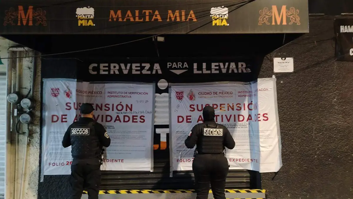 Operativo La Noche es de Todos deja siete clausuras y ocho suspensiones en bares de CDMX