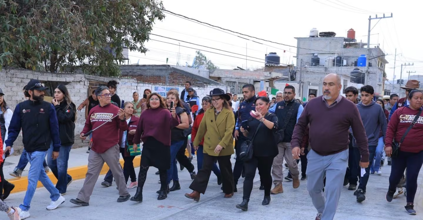 Inauguran repavimentación de la Avenida Toluca en Ecatepec