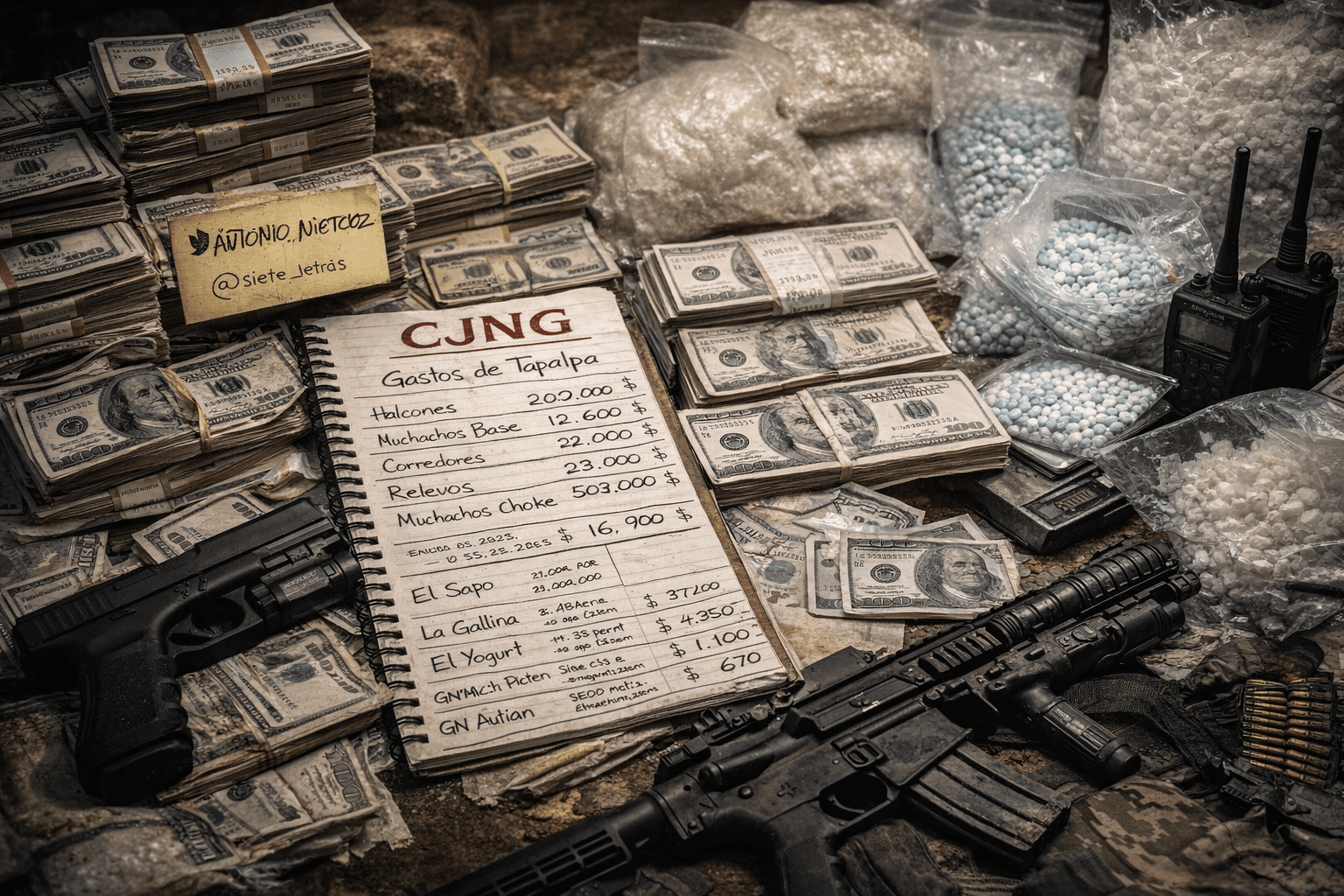 Revelan las narconóminas del CJNG tras caída de El Mencho