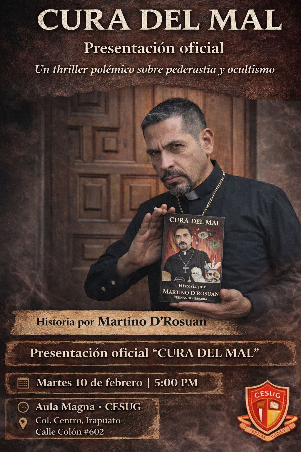 Presenta Martino D Rosuan su libro «El Cura del Mal»