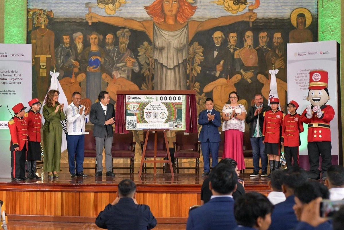 Lotería Nacional emite billete conmemorativo por los 100 años de las normales rurales