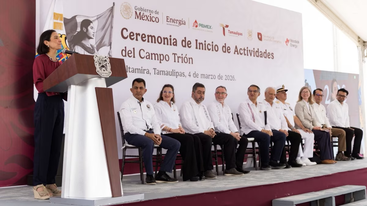 Dan banderazo de salida en campo Trion; Pemex y Woodside Energy invertirán 10,400 mdd
