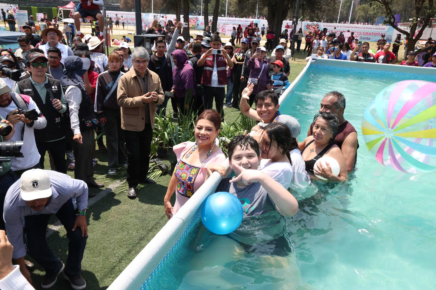 Abren espacio acuático gratuito en Magdalena Mixiuhca para Semana Santa