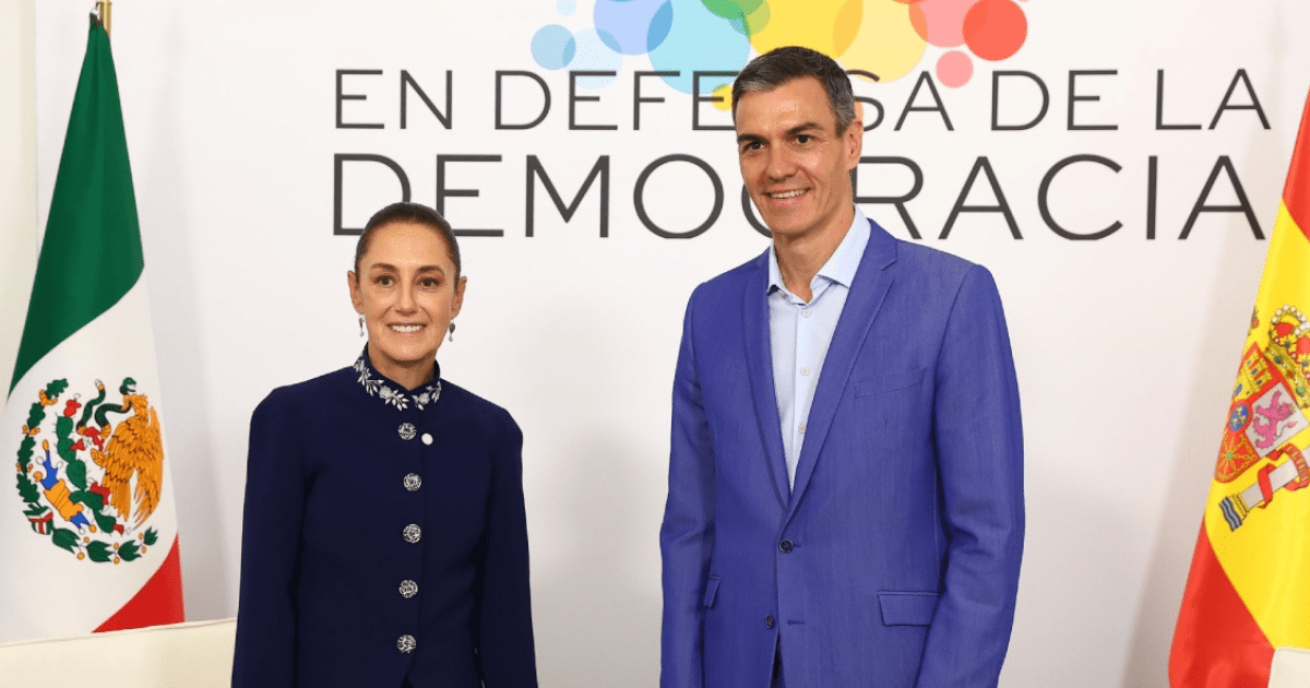 Sheinbaum y Sánchez sellan el reencuentro en Barcelona con una hora de diálogo y una invitación a México par a 2027