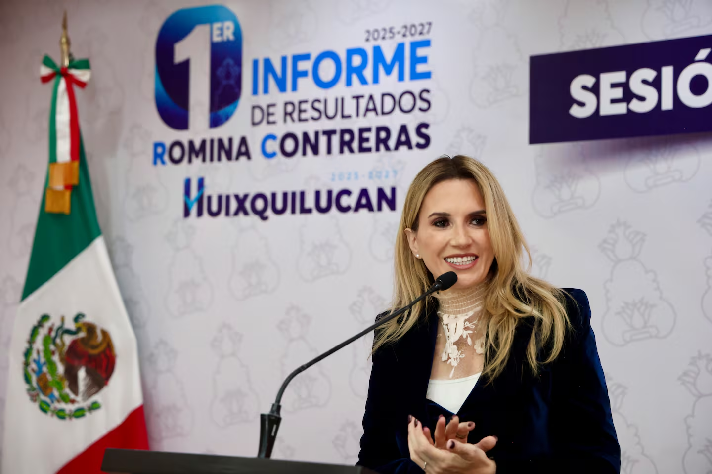 La alcaldesa de Huixquilucan, Romina Contreras suma 53 meses como la alcaldesa mejor evaluada del Edomex