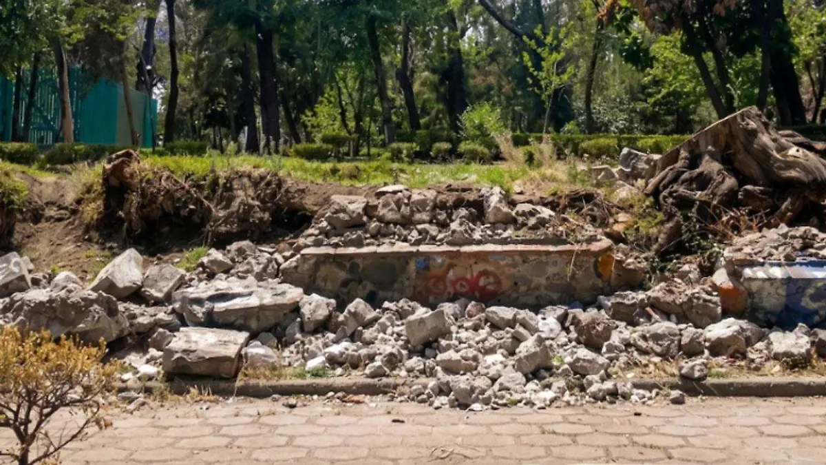 Exhiben abandono de Parque Lira con activación escultórica en Miércoles Ciudadano