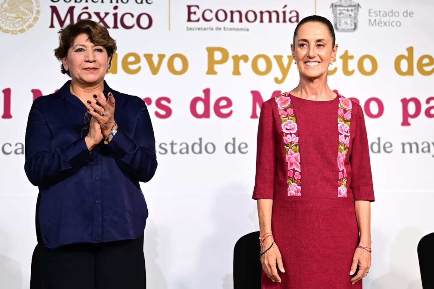 Delfina Gómez destaca obras, seguridad y salud en Edomex durante visita presidencial a Toluca