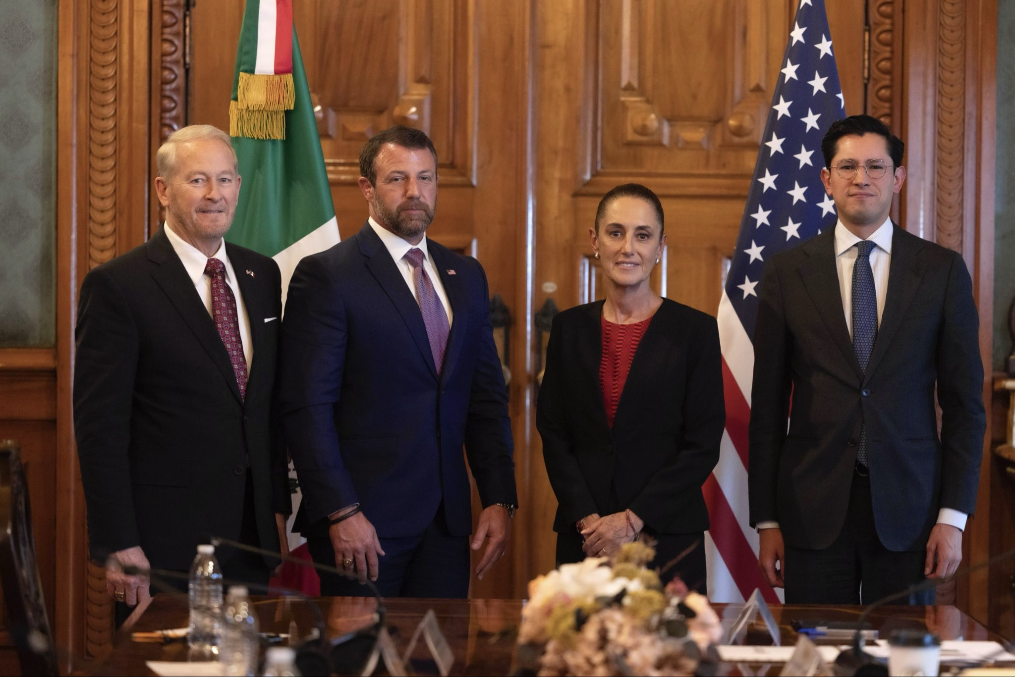 Sheinbaum reafirma coordinación en seguridad con Estados Unidos tras reunión con Markwayne Mullin