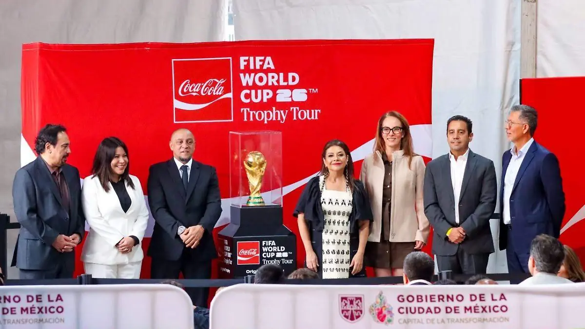 CDMX recibe el Trofeo del Mundial 2026; Clara Brugada afirma que la capital hará historia