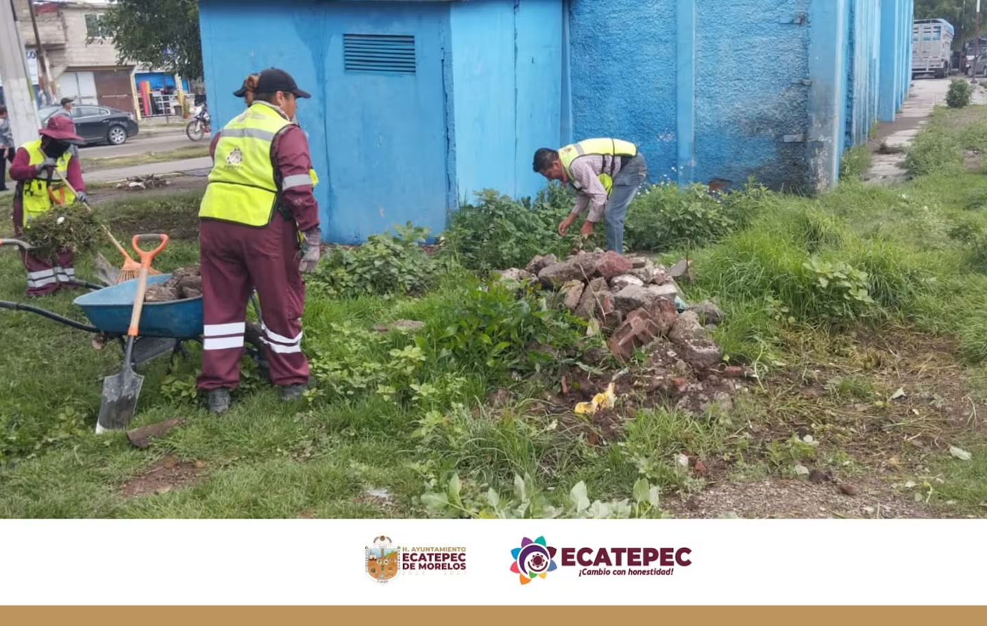 Ecatepec fortalece recuperación de espacios públicos con el programa “Sembrando Camellones”