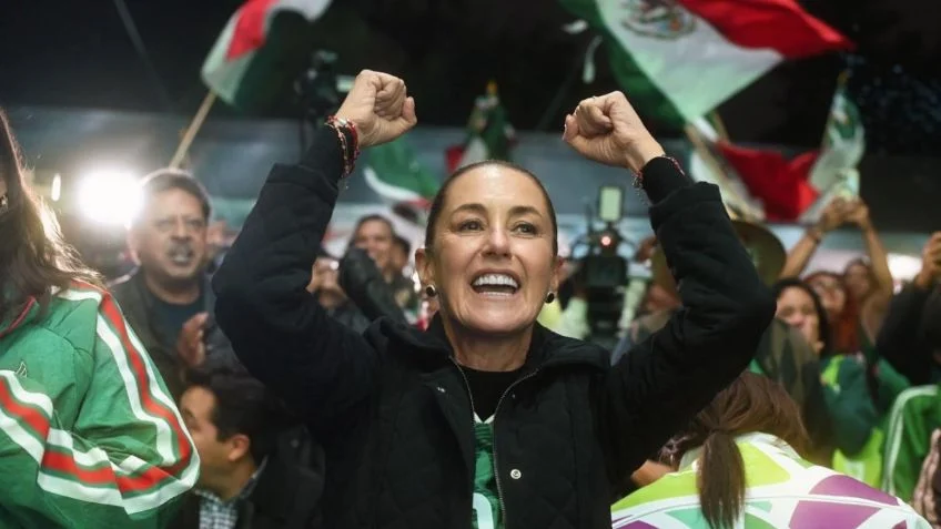 Desde parque Tezozomoc, Sheinbaum celebra a la Selección Mexicana