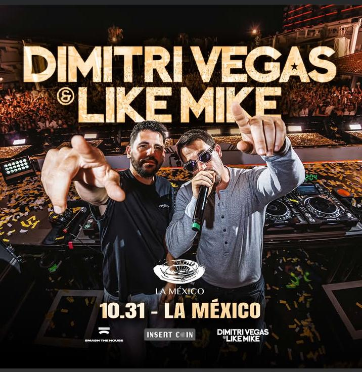 Dimitri vegas & Like Mike, el dúo belga que domina la escena electrónica mundial, se presentarán en la Plaza  de Toros México