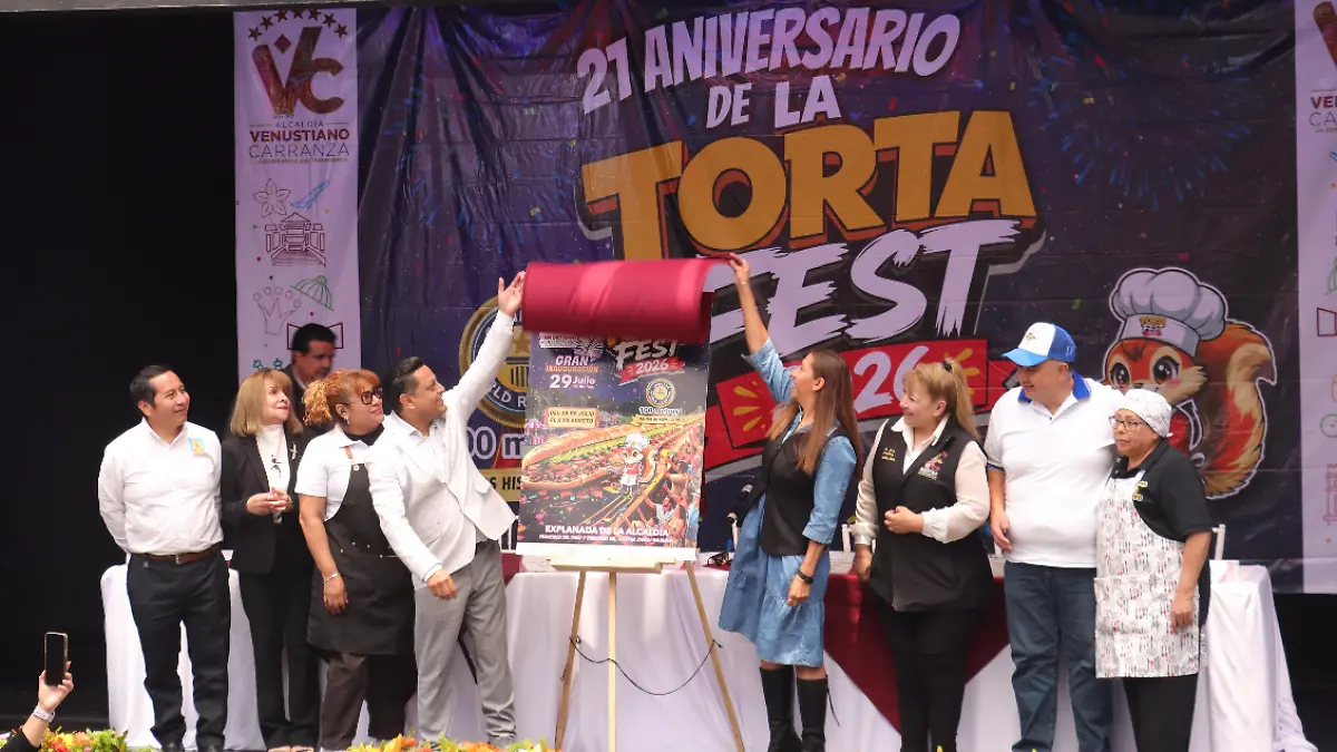 Entrada gratis para la Feria de la Torta 2026, donde habrá conciertos y 100 expositores en Venustiano Carranza