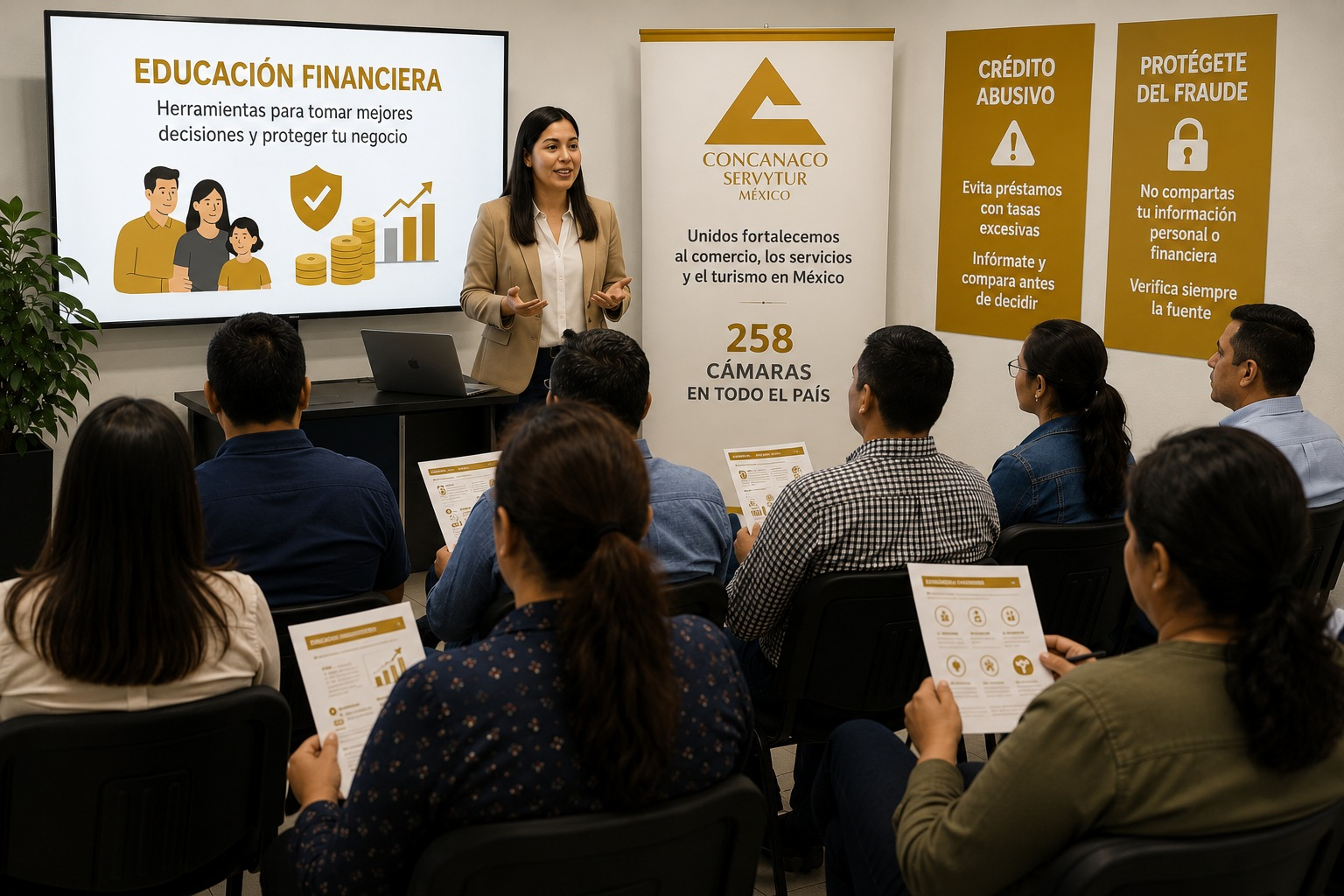 CONCANACO SERVYTUR impulsa estrategia nacional de educación financiera en 258 Cámaras para proteger a los nego cios