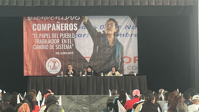 Sólo un pueblo organizado puede transformar el sistema: Gloria Brito