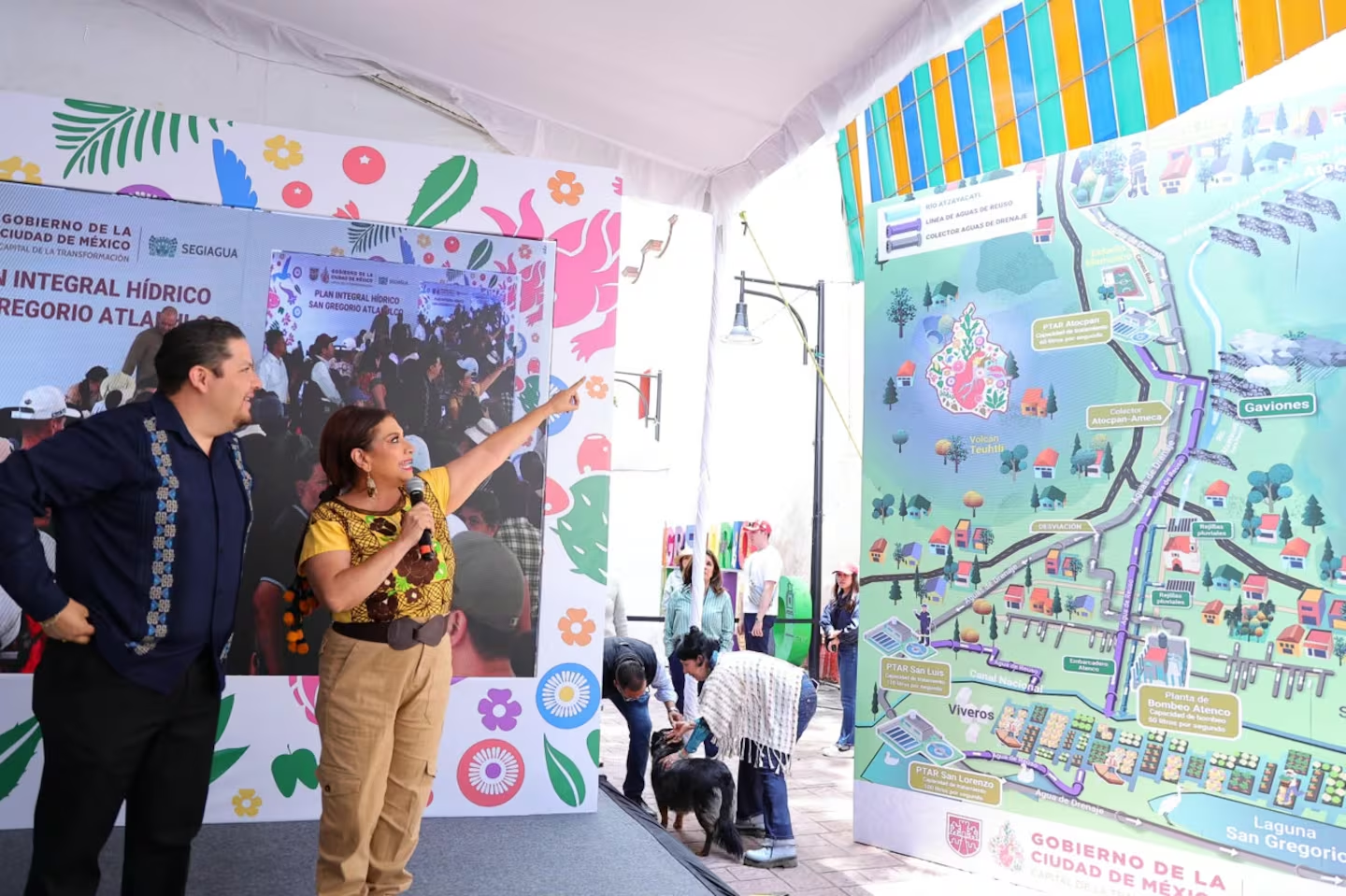 CDMX invierte 372 mdp para reducir inundaciones en San Gregorio Atlapulco