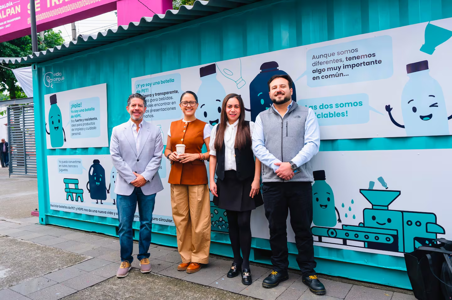 Tlalpan instala estación de reciclaje para fortalecer el acopio de plásticos