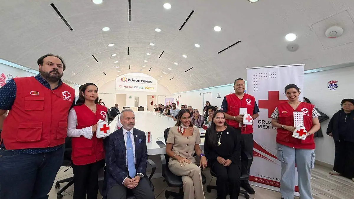 Alcaldía Cuauhtémoc y Cruz Roja firman acuerdo para capacitaciones y salud preventiva