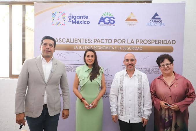 CONCANACO SERVYTUR y Aguascalientes firman Pacto contra la Extorsión, la Seguridad y la Justicia Económica