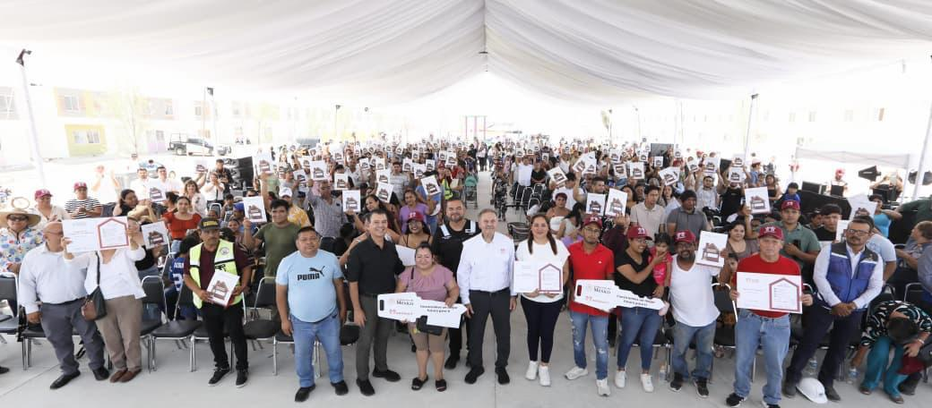 Entrega INFONAVIT Viviendas del Bienestar a derechohabientes de Nuevo León