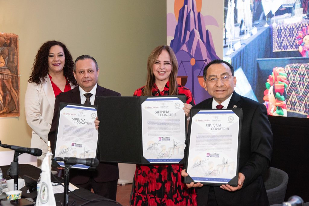 Firman Convenio SPINNA y CONATRIB