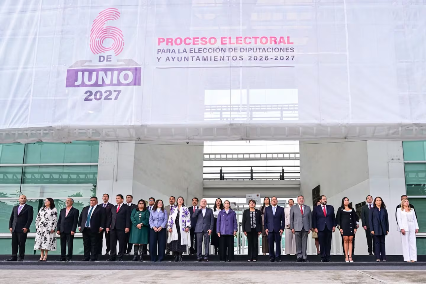Delfina Gómez acompaña inicio del proceso electoral 2026-2027 en Edomex