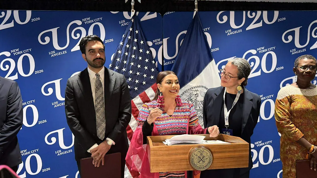 Clara Brugada propone en Nueva York ley de rentas justas y alianza global de vivienda