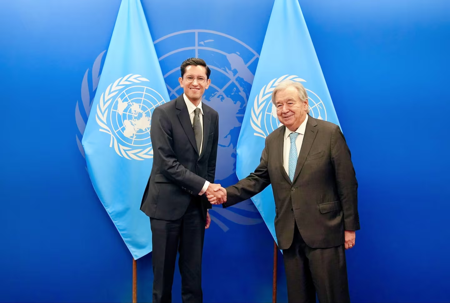 Canciller Roberto Velasco cierra su participación en la ONU con reunión con António Guterres