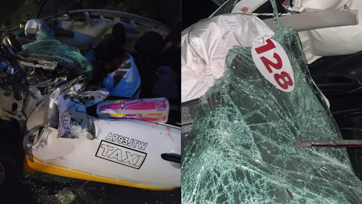 Fatal choque múltiple en La Marquesa-Tenango deja un taxista muerto