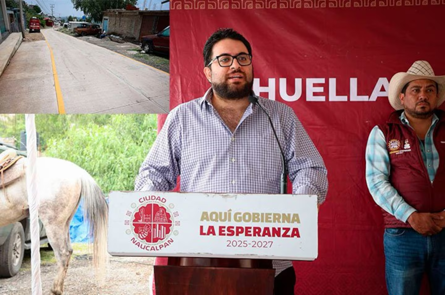 Naucalpan entrega primera etapa de pavimentación en Rincón Verde