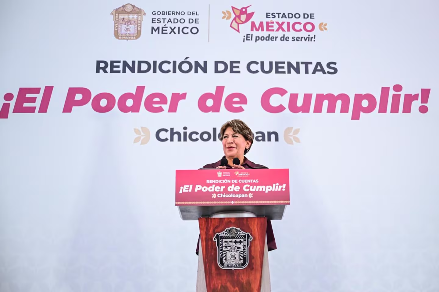 Delfina Gómez informa avances de su gobierno ante más de 195 mil mexiquenses