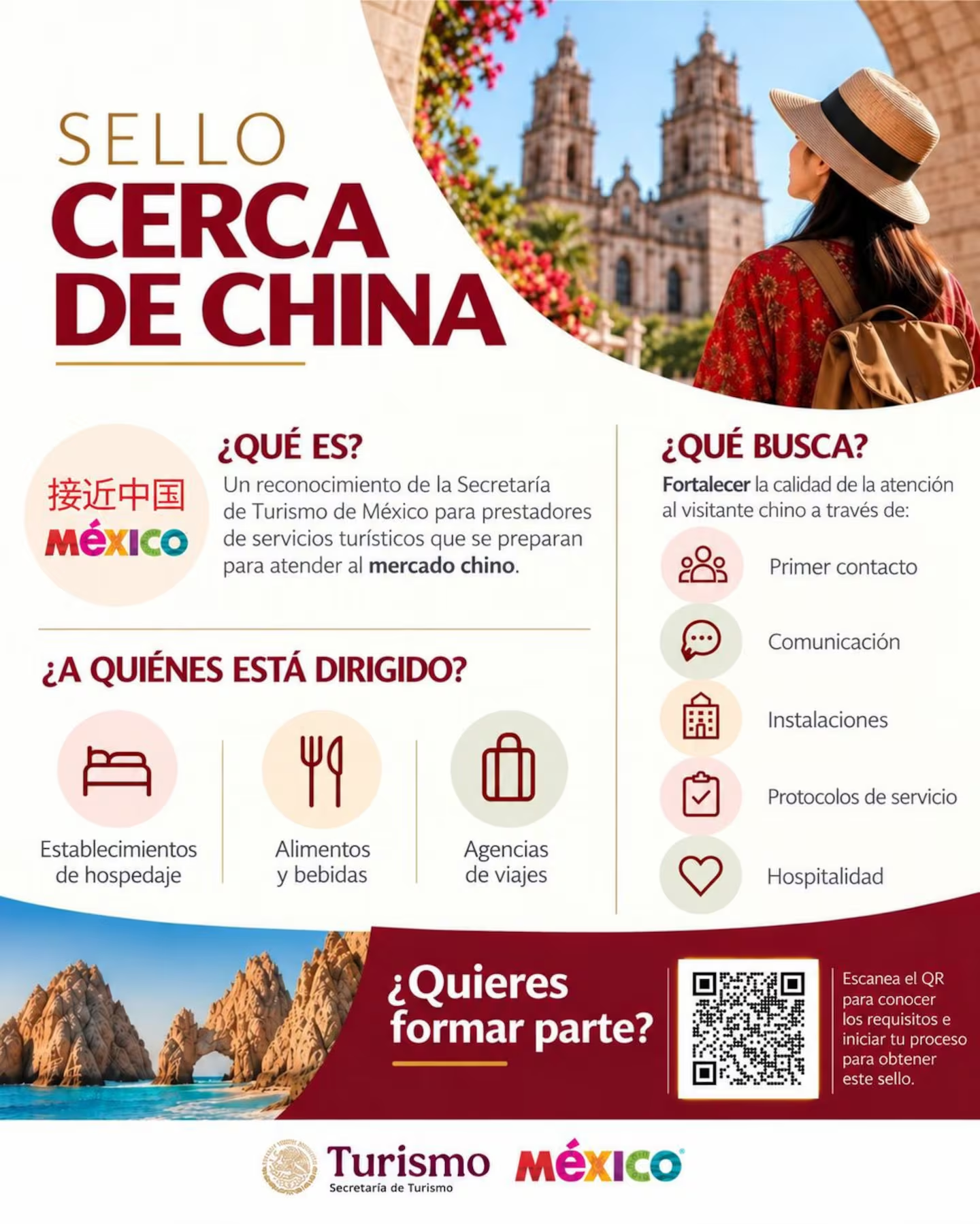 Sectur invita a empresas turísticas a obtener el sello “Cerca de China”