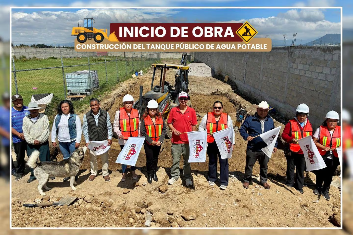 Inician construcción de tanque de agua potable con inversión de 5.5 millones de pesos en Atizapán